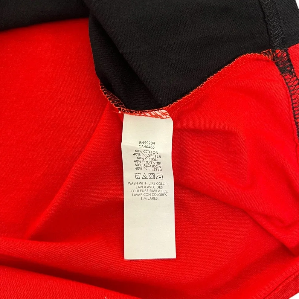 The Childrens Place Colorblock‎ Hoodie Red Grey Black Long Sleeve Boys XL 14 NWT